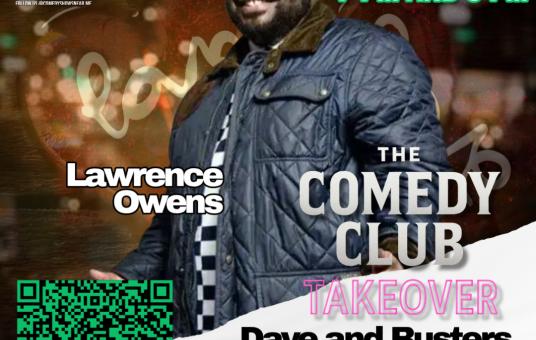 The Comedy Club Takeover: Valentine’s Day at Dave & Buster’s Arundel Mills  Featuring Headliner Lawrence Owens